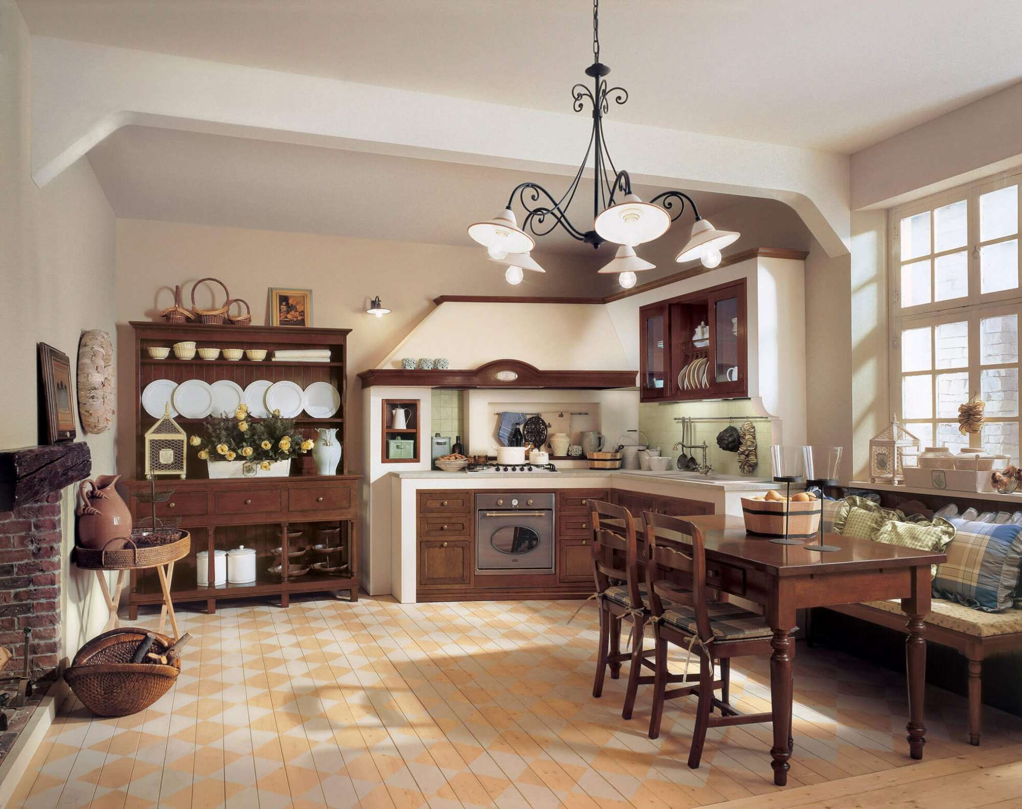 Cucine su misura di lusso in stile arte povera, design Martini Verona