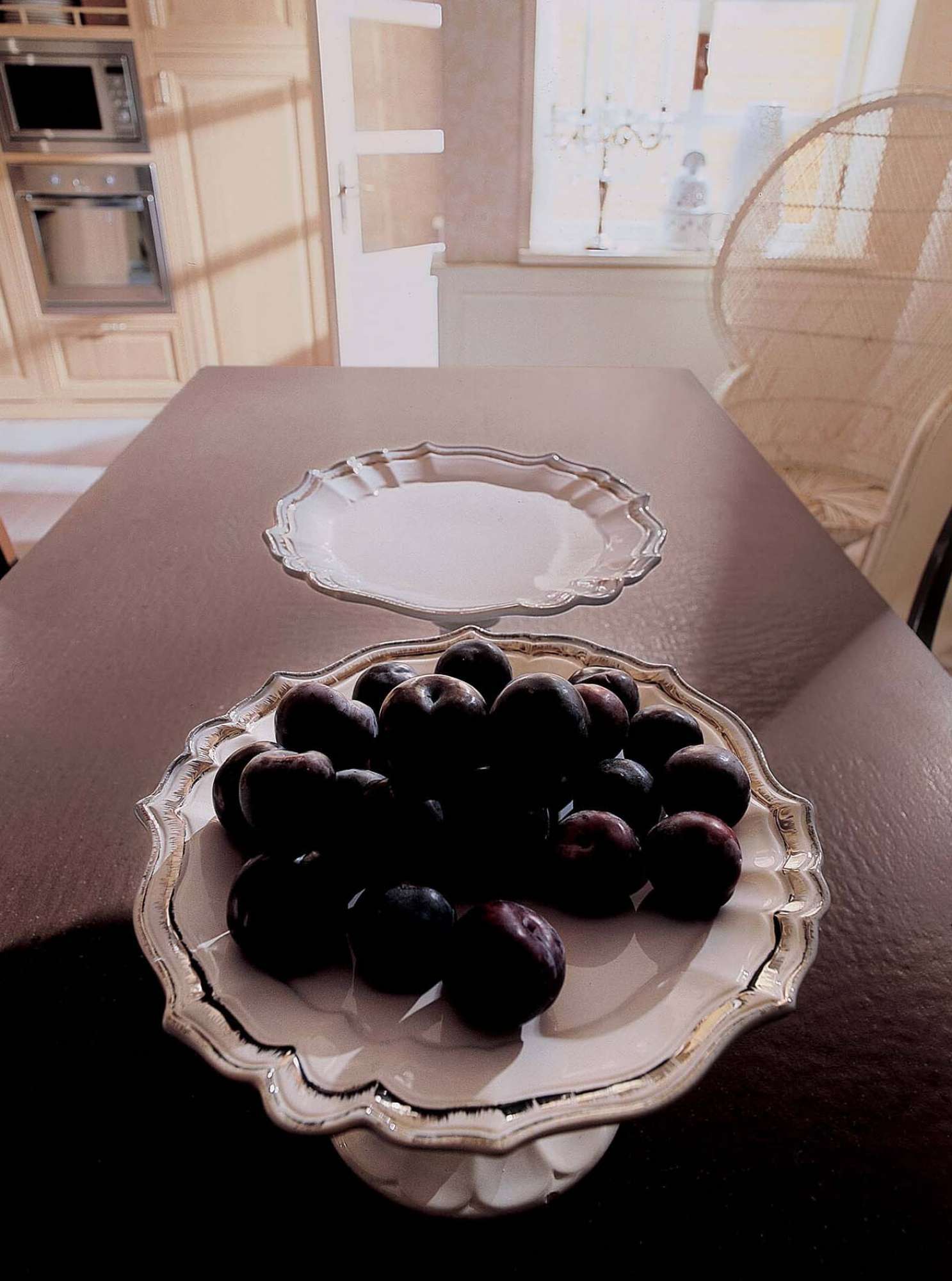 Cucina su misura in legno massiccio, tavolo da cucina, design Martini Verona