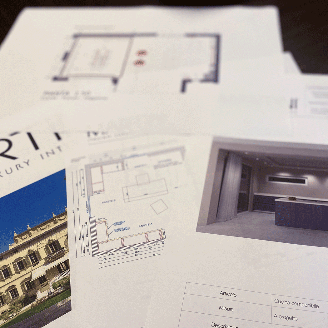 Progetto di cucina su misura – fase di interior design a Rimini