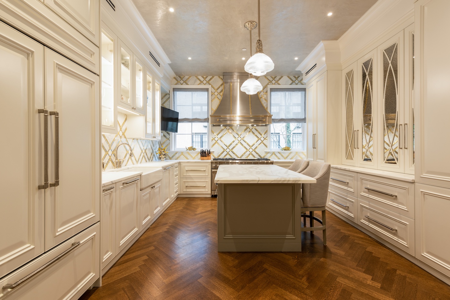 Cucina su misura realizzata da Martini Verona per residenza privata a Chicago