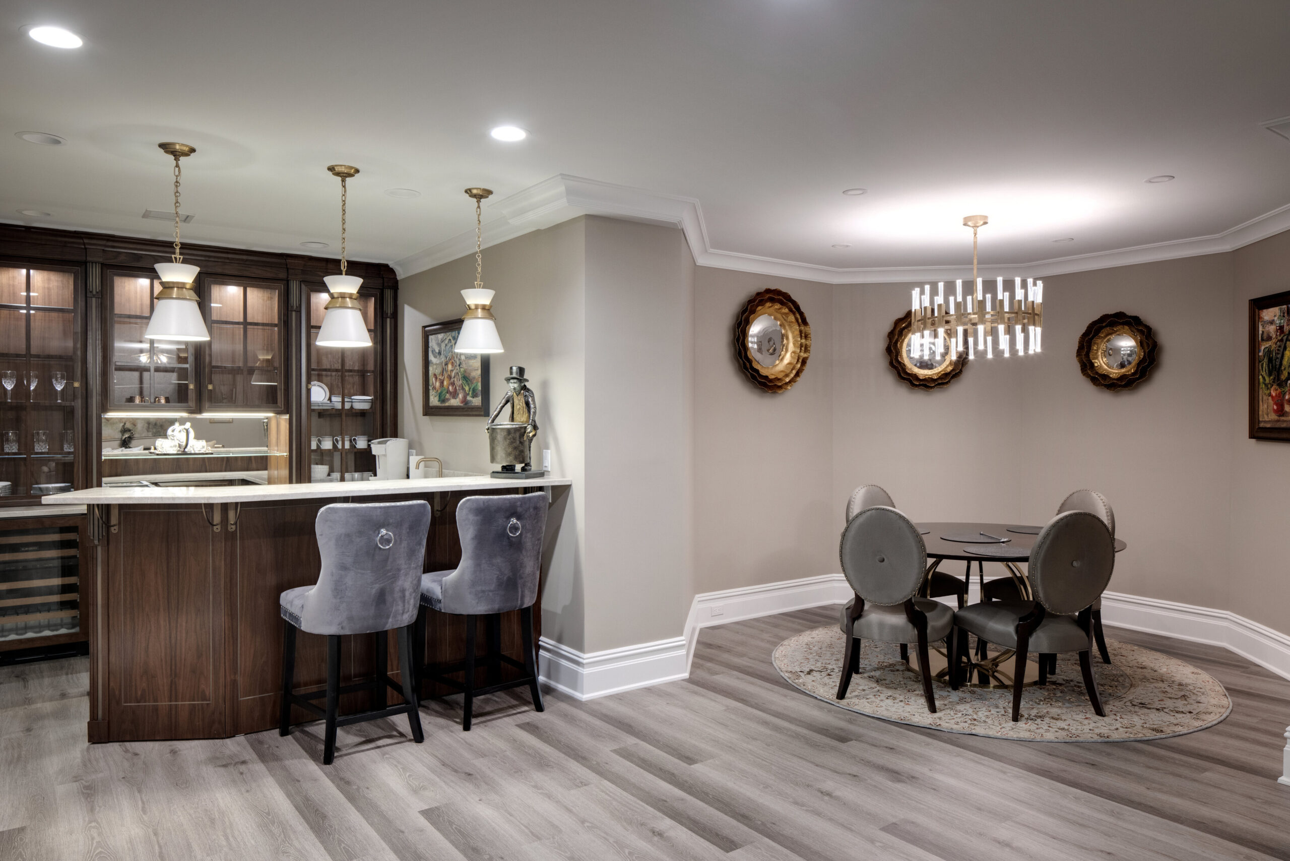 Arredamento completo su misura realizzato da Martini Verona per residenza privata a Chicago, USA