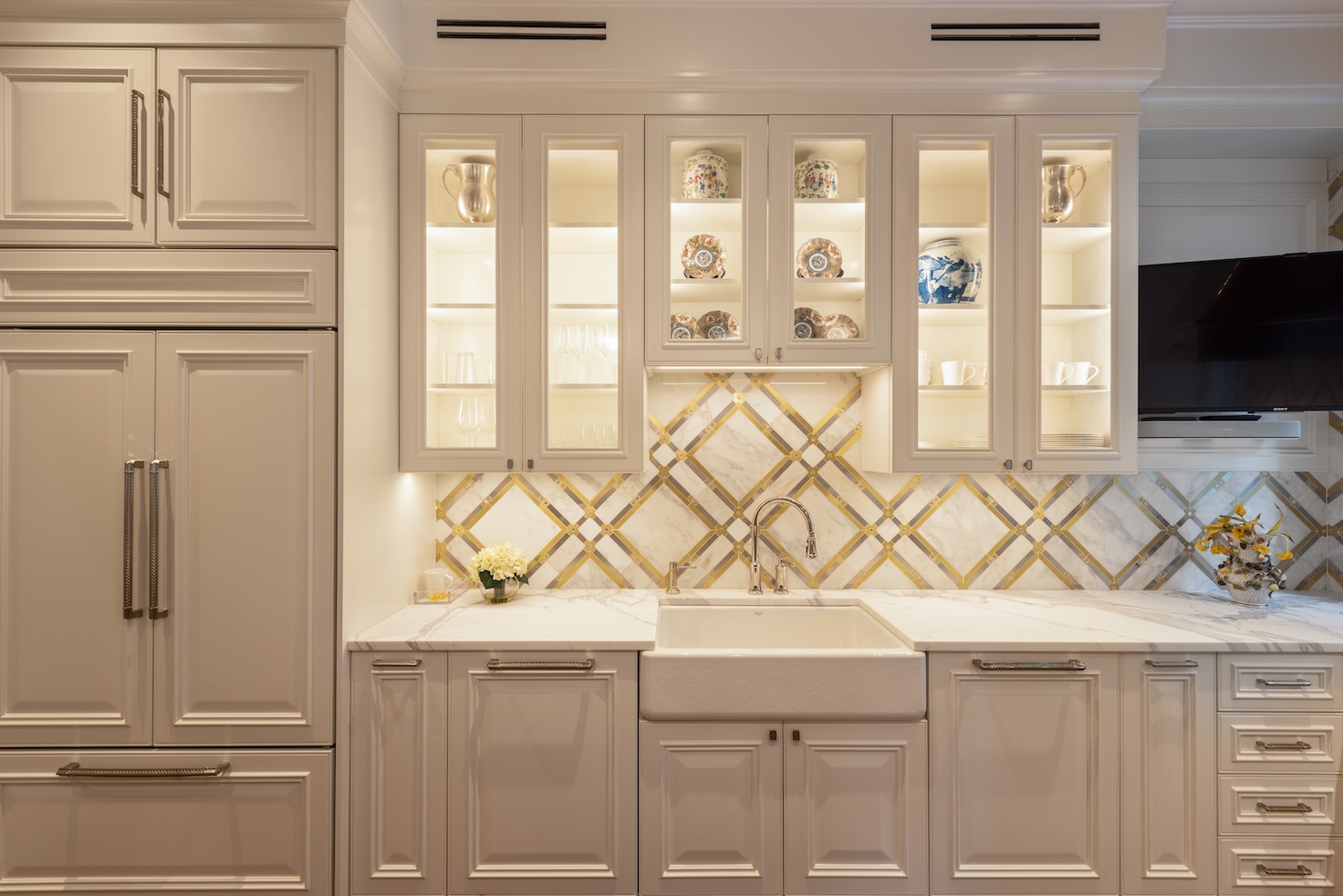 Cucina su misura realizzata da Martini Verona per residenza privata a Chicago