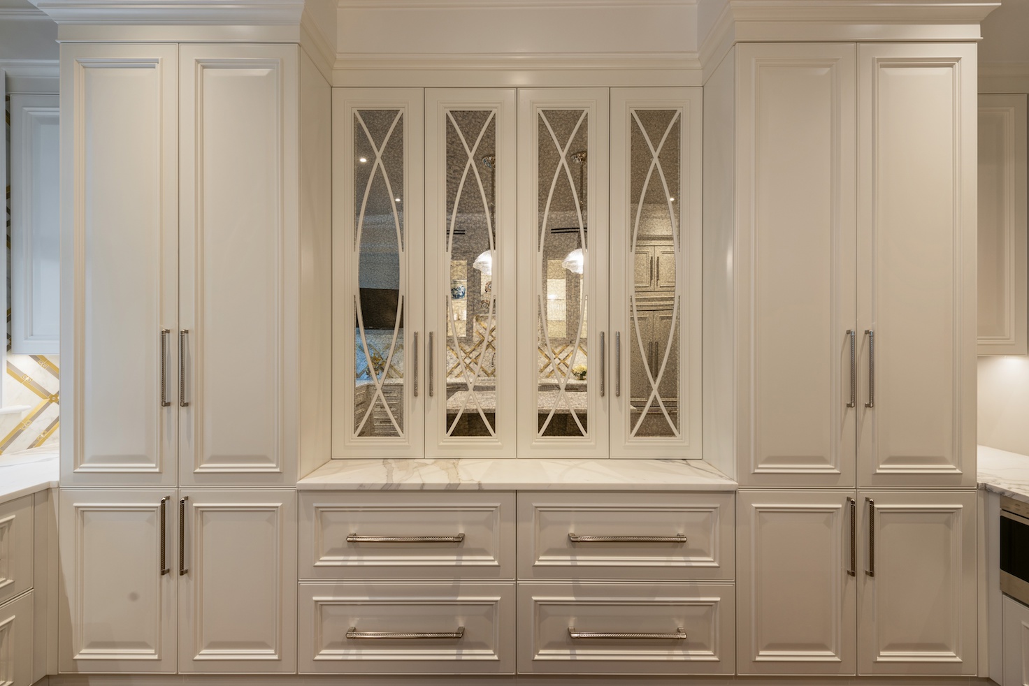 Cucina su misura realizzata da Martini Verona per residenza privata a Chicago