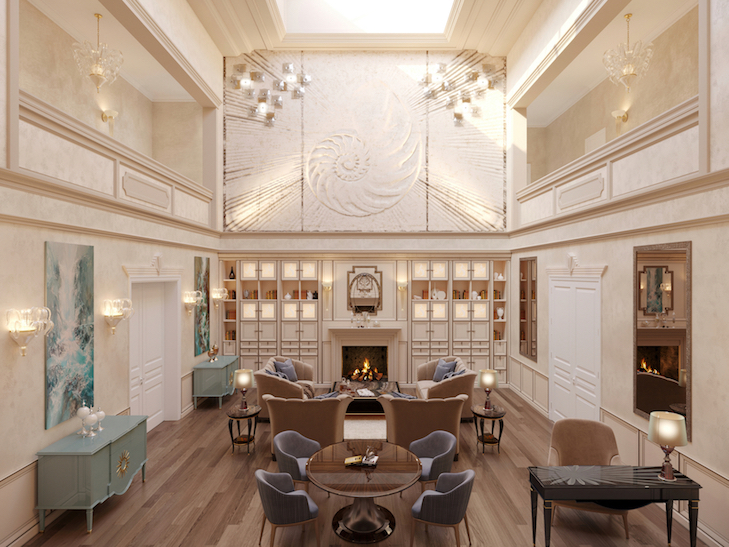 Arredamento su misura a Ginevra per salone di rappresentanza realizzato da Martini Verona